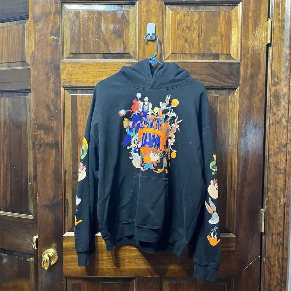 Space Jam A New Legacy Tune Squad Looney Tunes Hoodie Mens XL Black